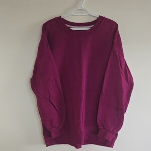 lululemon athletica Magenta Crew Neck Sweater